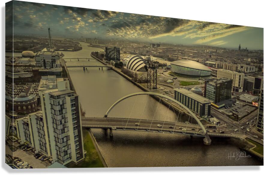 River Clyde Glasgow Scotland UK Canvas Print