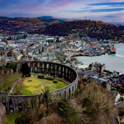 Town Of Oban Scotland and McCaigs Tower