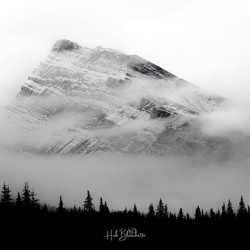 Sleeping Mountain In The Rockies Alberta Canada