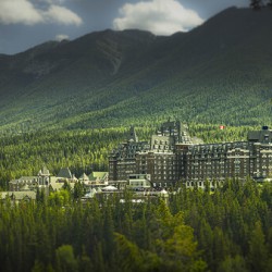 Sunset At The Fairmont in Banff Alberta Canada