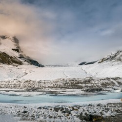 Glaciers In The Columbia Icefields Alberta Canada