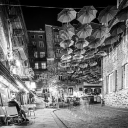 Umbrella Alley Rue Du Cul-Du Sac Old Quebec Canada