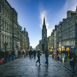 Royal Mile Edinburgh Scotland UK 