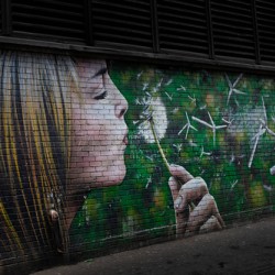 Wind Power Mural Glasgow Scotland UK