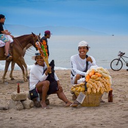 Tourist Workers Locals Puerto Vallarta Mexico