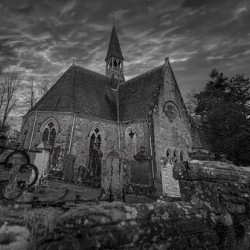 Kilmore Graveyard And Church Drumnadrochit in the Scottish Highlands