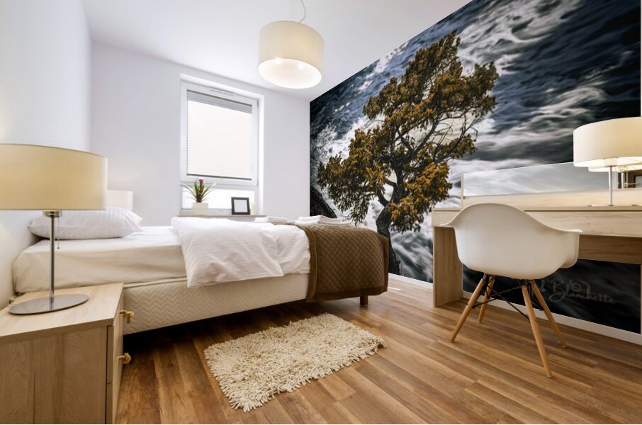 Watching Over Bow River Banff Alberta Canada Mural print