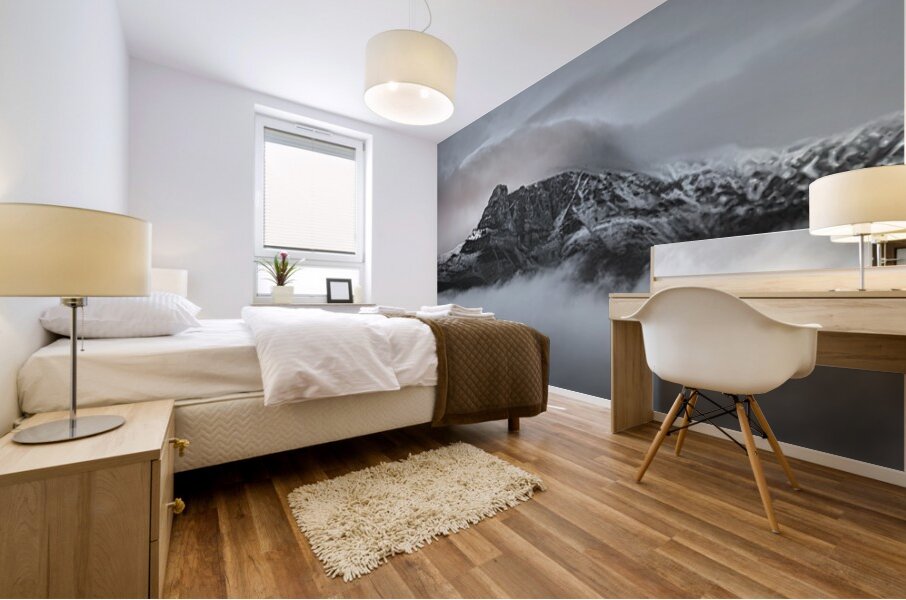 Rolling Clouds In The Rockies Alberta Canada Mural print