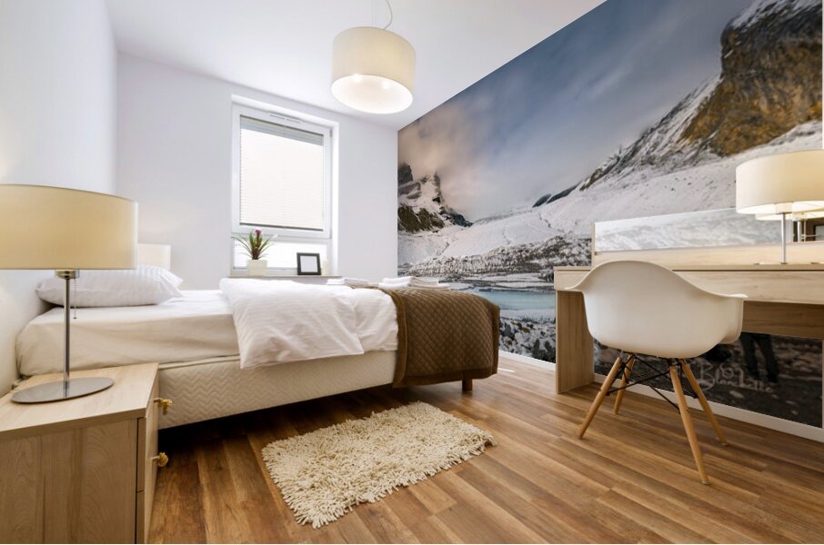 Glaciers In The Columbia Icefields Alberta Canada Mural print