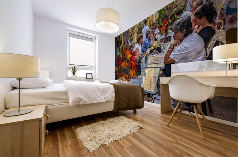 Patio Barcelona Spain Mural print