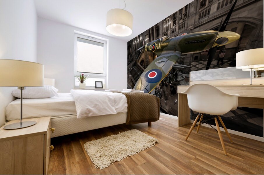 Spitfire LA198 Kelvingrove Art Gallery and Museum Glasgow Scotland Mural print