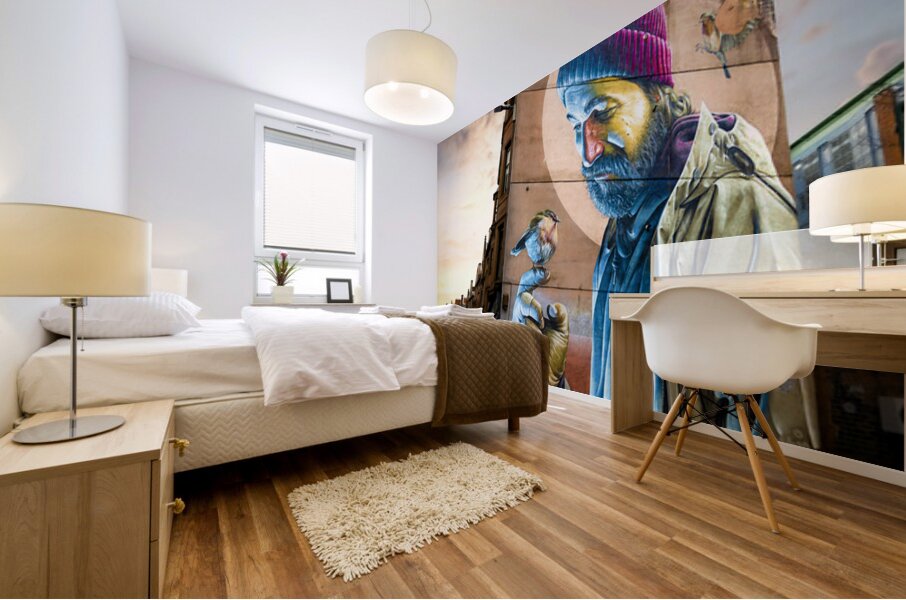 Modern Day Mungo Mural Glasgow Scotland UK Mural print