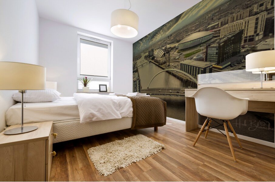 River Clyde Glasgow Scotland UK Mural print