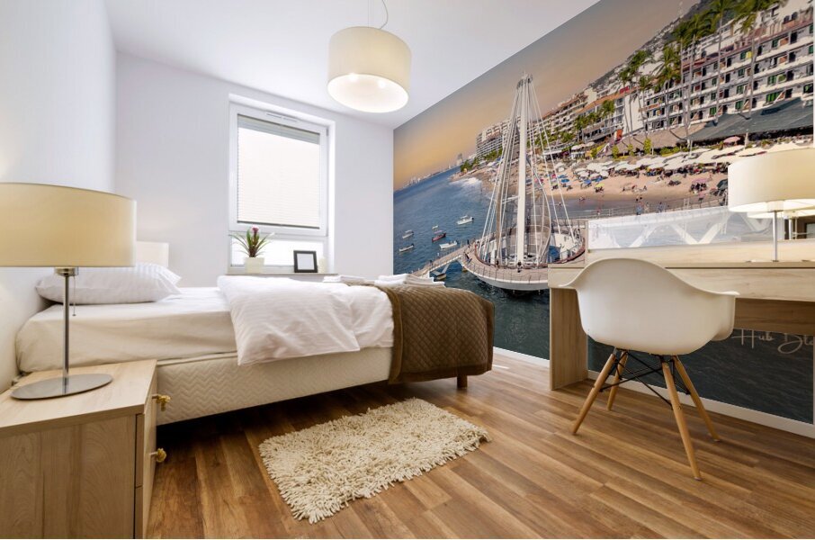 Malacon Puerto Vallarta Mexico Mural print