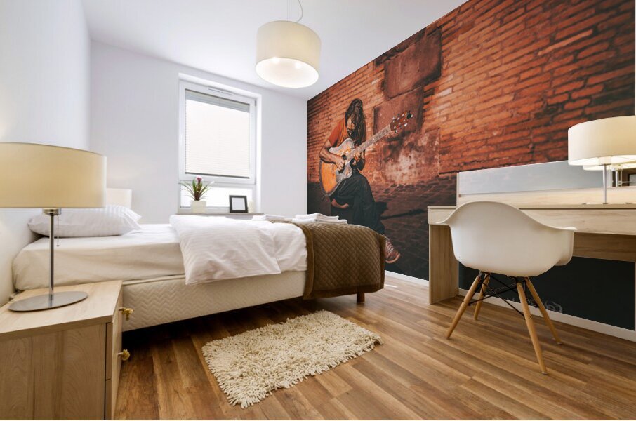 Street Performer Rome Italy Mural print