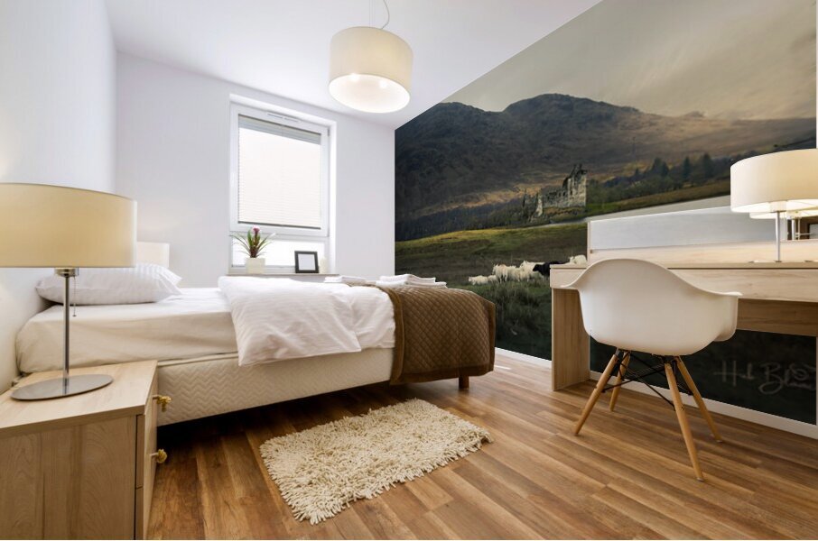 Kilchurn Castle Loch Awe in Argyll and Bute Scotland UK Mural print