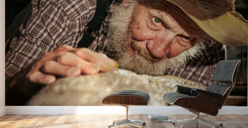 Old Timer Woodworker Wall Murals