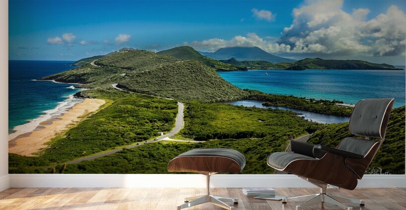 Timothy Hill Overlooking St.Kitts & Nevis Wall Murals