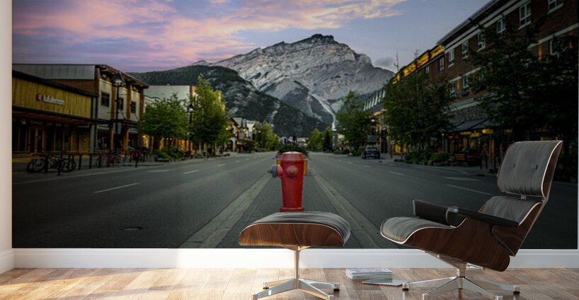 Banff Ave Banff Alberta Canada Wall Murals