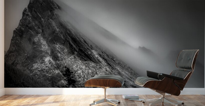 Rolling Fog in Rockies Alberta Canada Wall Murals