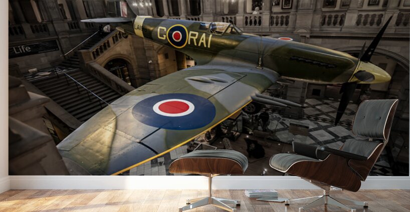 Spitfire LA198 Kelvingrove Art Gallery and Museum Glasgow Scotland Wall Murals