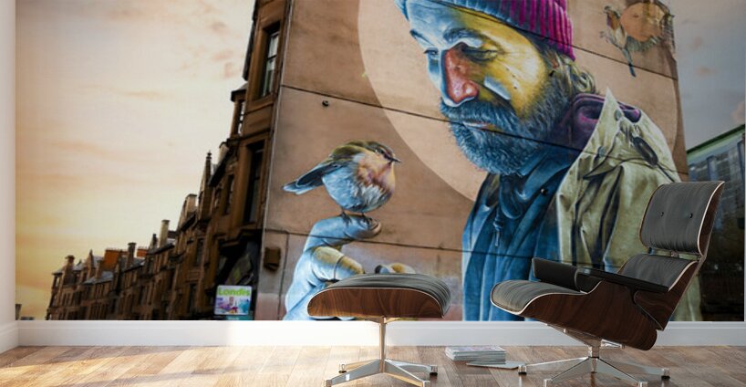 Modern Day Mungo Mural Glasgow Scotland UK Wall Murals