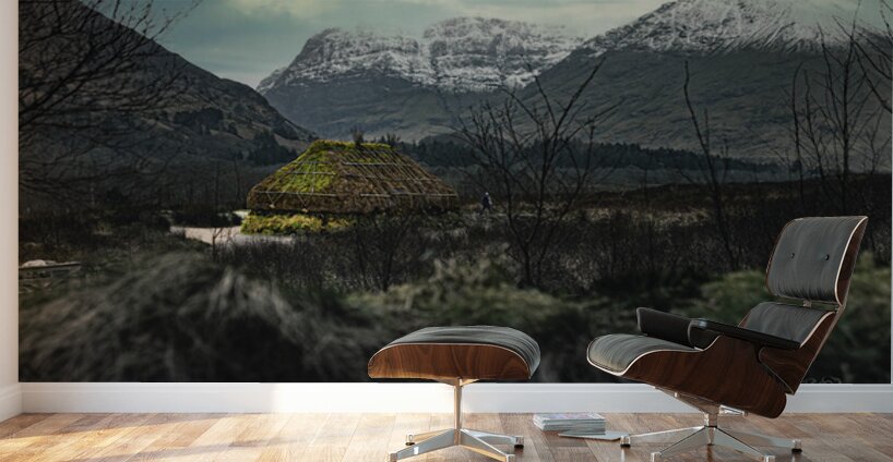 Turf and Creel House Scottish Highlands Scotland UK Wall Murals