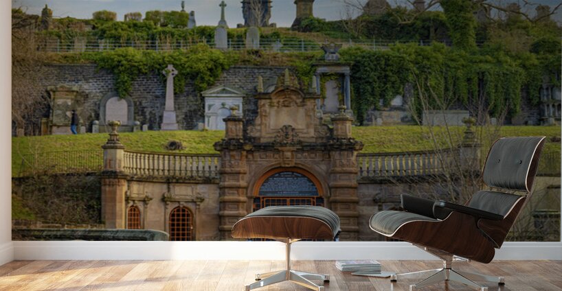 Glasgow Necropolis Victorian garden cemetery Scotland UK Wall Murals