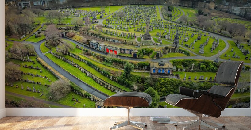Necropolis  Victorian garden cemetery Glasgow Scotland UK Wall Murals