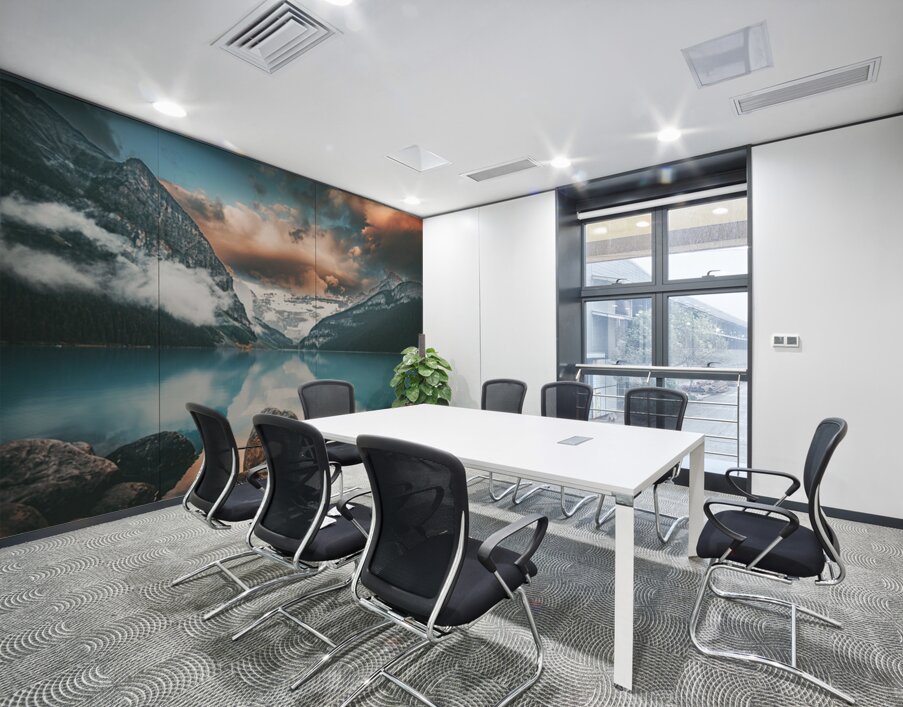 Sunrise At The Lake Louise Alberta Canada Fairmont Hotel Wall Printing