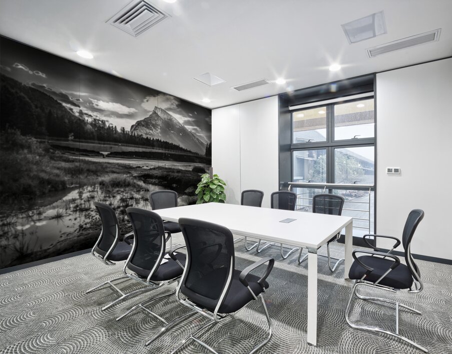 Mt Rundle Overlooking The Bow River In Banff Alberta Canada Wall Printing