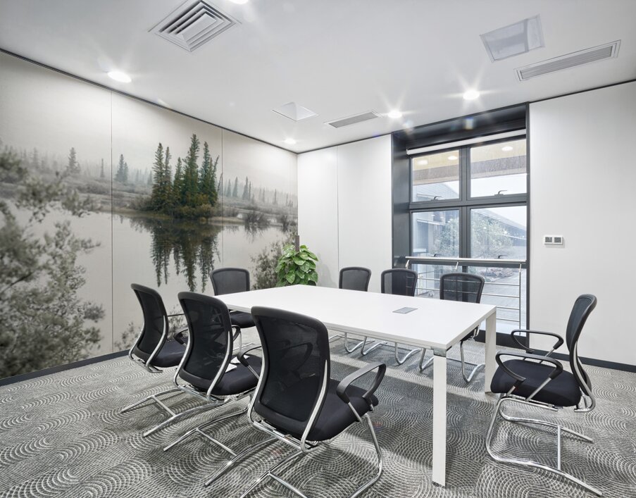 Foggy Eerie Morning in Jasper Alberta Canada  Wall Printing