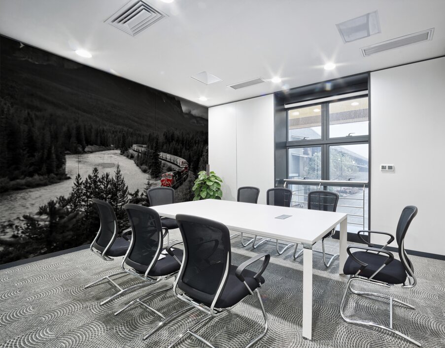 CN Train Morants Curve Lake Louise Alberta Canada Wall Printing