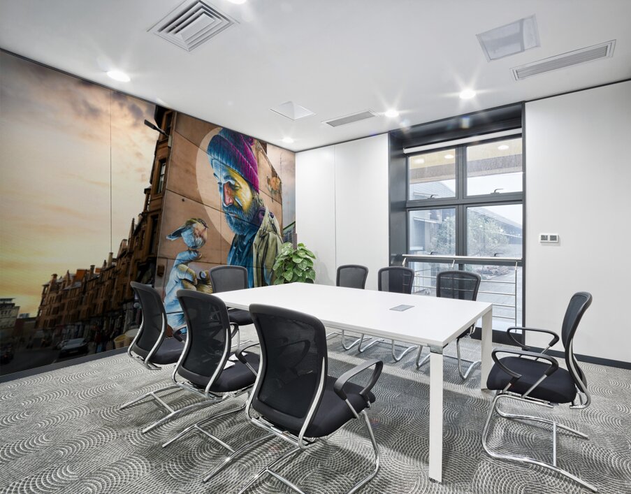 Modern Day Mungo Mural Glasgow Scotland UK Wall Printing