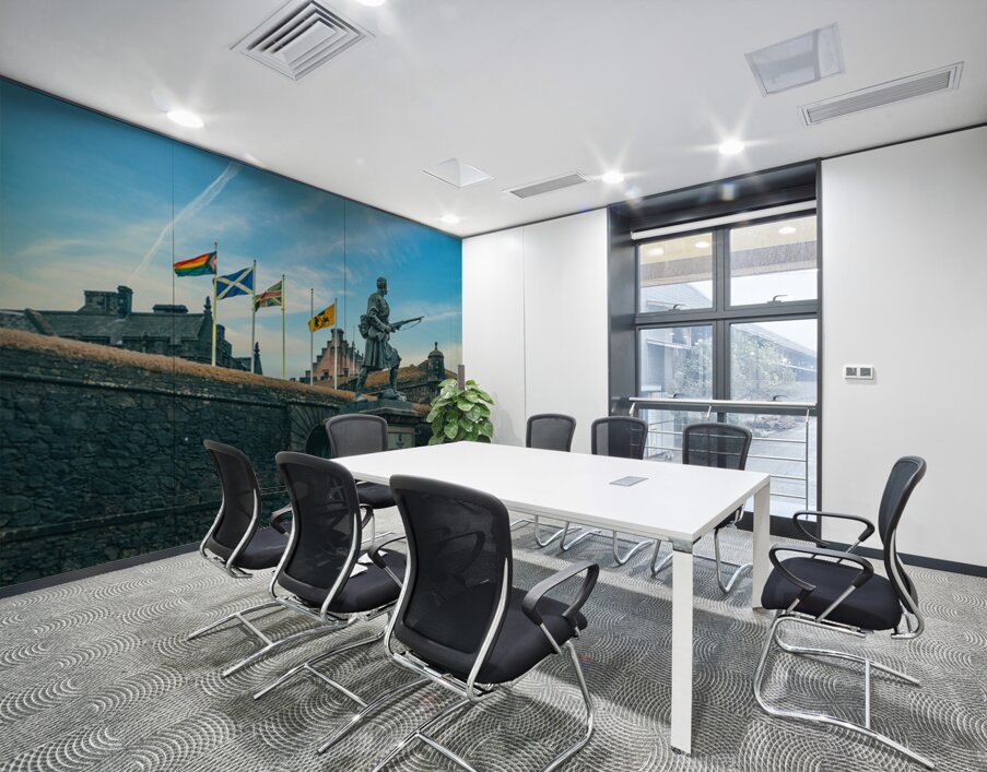 Stirling Castle and Sutherland Highlanders War Memorial Scotland UK Wall Printing