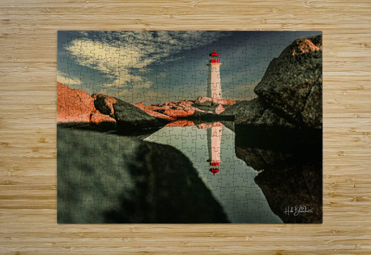 Sunrise Peggys Cove Nova Scotia Canada Hub Blanchette Puzzle printing