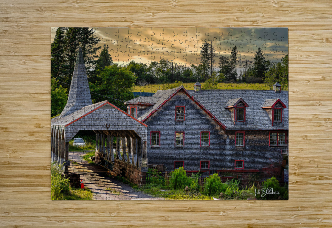 Hunter River Mill PEI Canada Hub Blanchette Puzzle printing