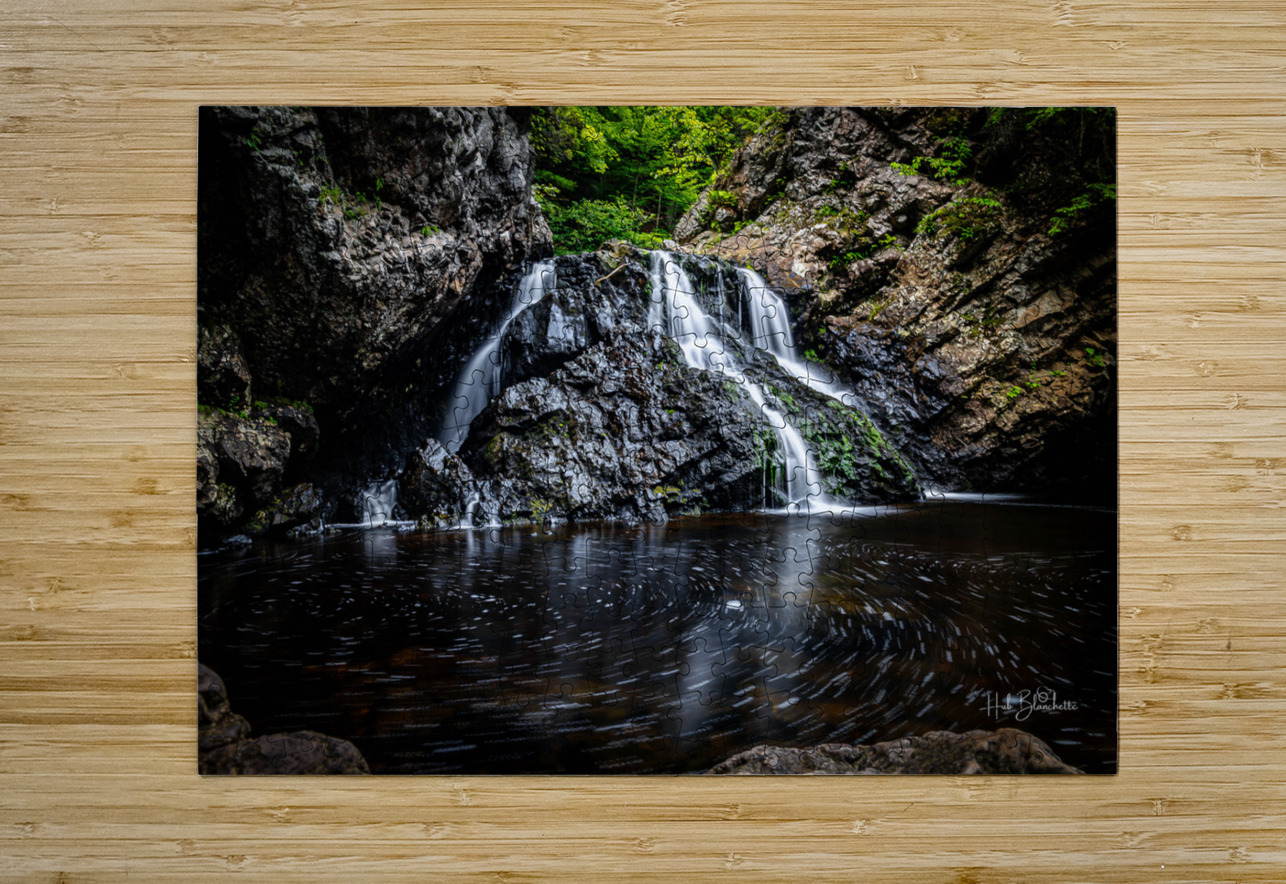 Waterfall Victoria Park Truro Nova Scotia Canada Hub Blanchette Puzzle printing