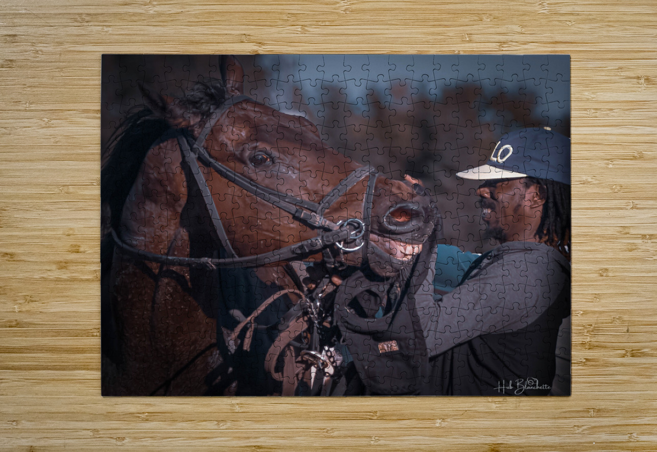 Happy Co-Workers Assiniboia Downs Winnipeg Manitoba Canada Hub Blanchette Puzzle printing