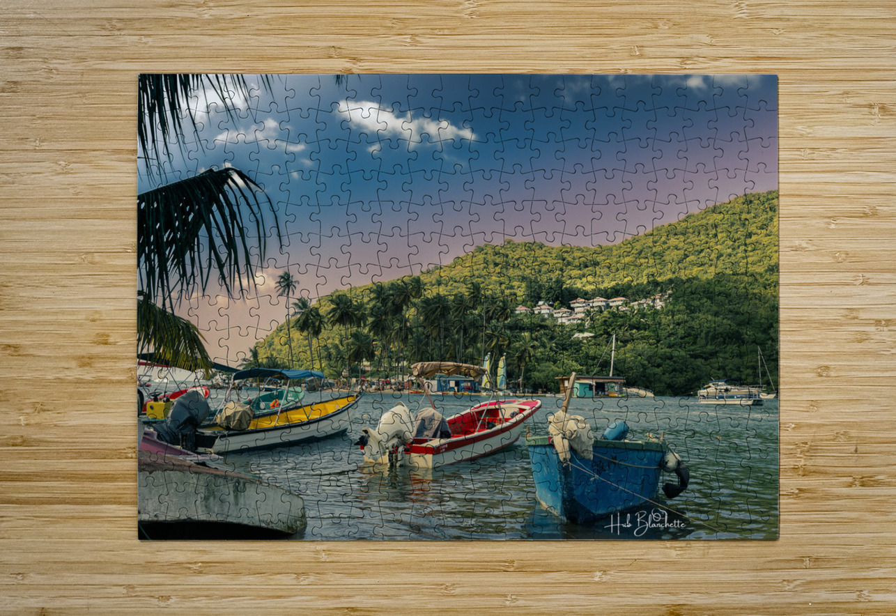 Marigot Public Beach Saint Lucia Hub Blanchette Puzzle printing