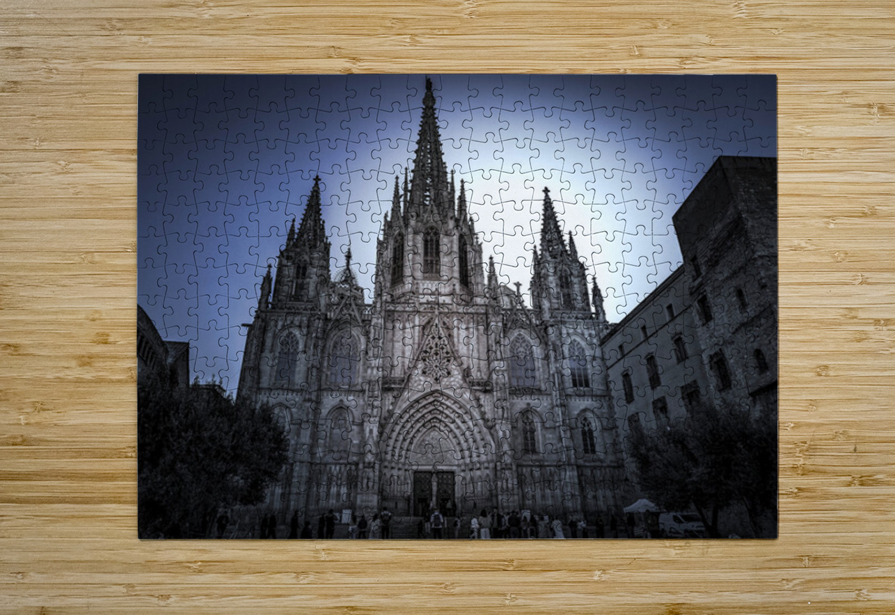 Barcelona Cathedral Spain Hub Blanchette Puzzle printing