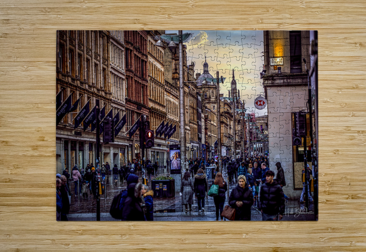 Argyle Street Glasgow Scotland UK Hub Blanchette Puzzle printing