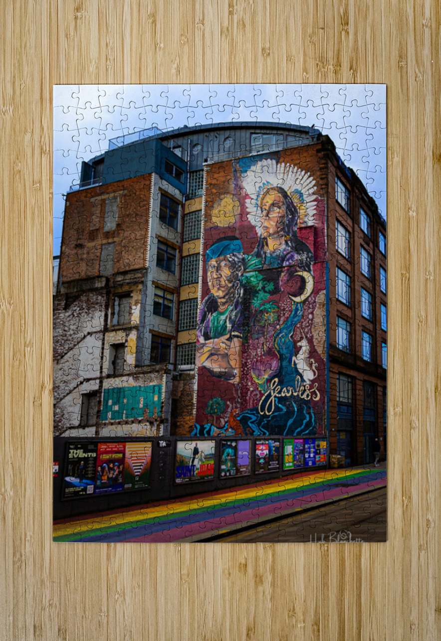 Bow Down Honour the Roots Mural Glasgow Scotland UK Hub Blanchette Puzzle printing