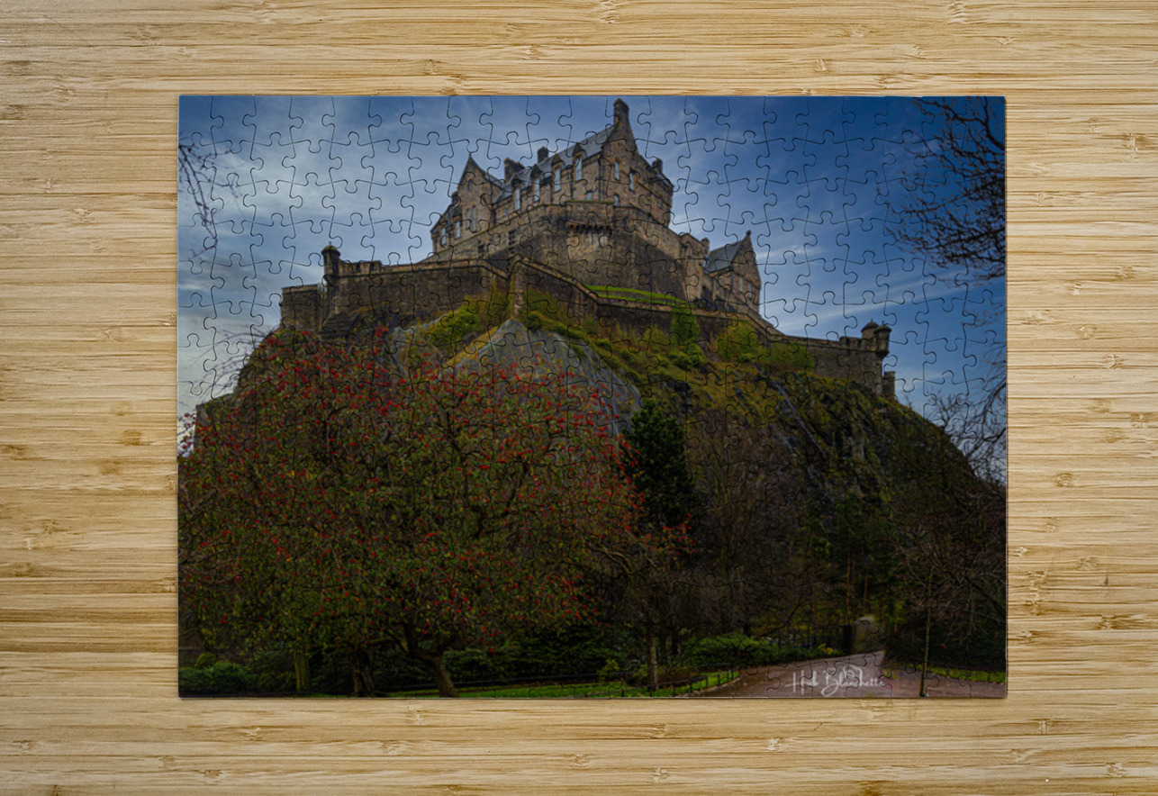 Edinburgh Castle West Side Scotland UK Hub Blanchette Puzzle printing
