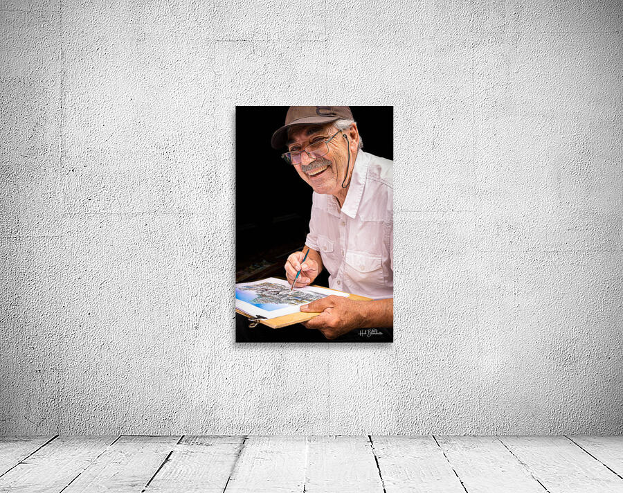 Artist On The Rue Du Tresor In Old Quebec Canada Wall Preview