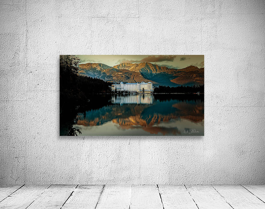 Just before Sunset At The Fairmont Hotel In Lake Louise Alberta Canada Wall Preview