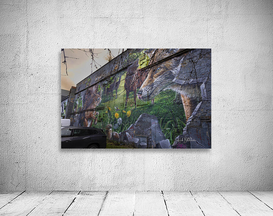 Fellow Glasgow Residents Mural Glasgow Scotland UK Wall Preview