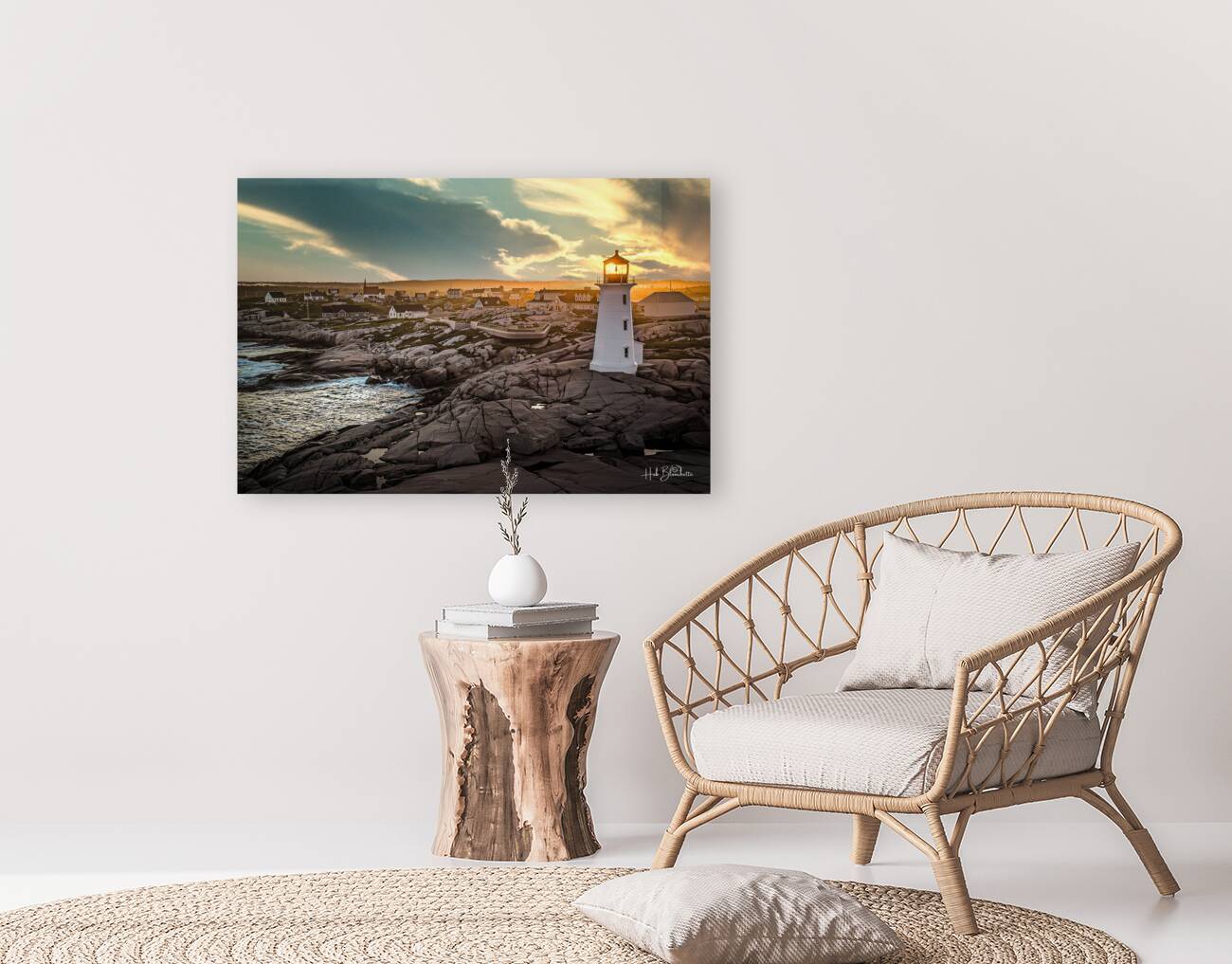 Sunrise Peggys Cove Nova Scotia Canada Reproduction