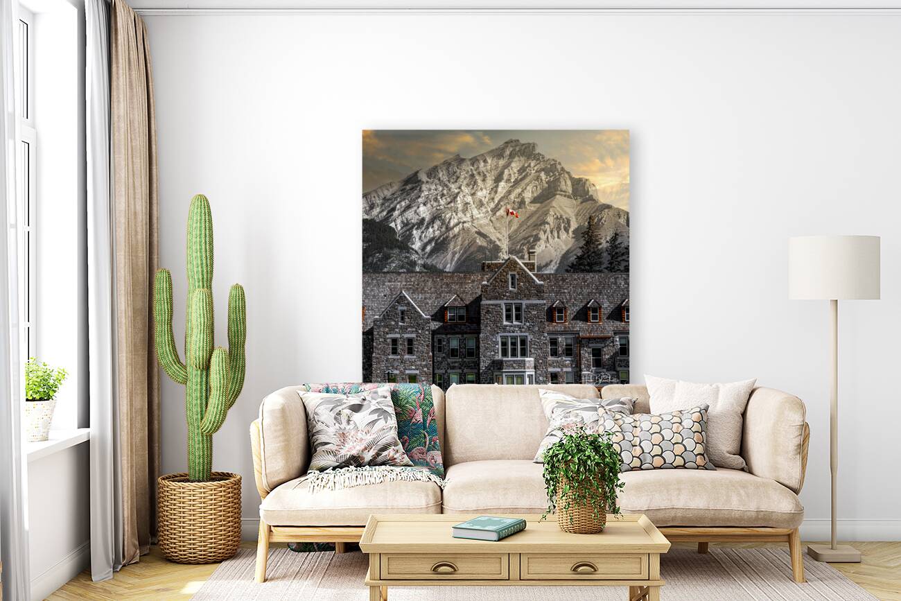 Parks Canada Headquarters in Banff Alberta Canada Reproduction