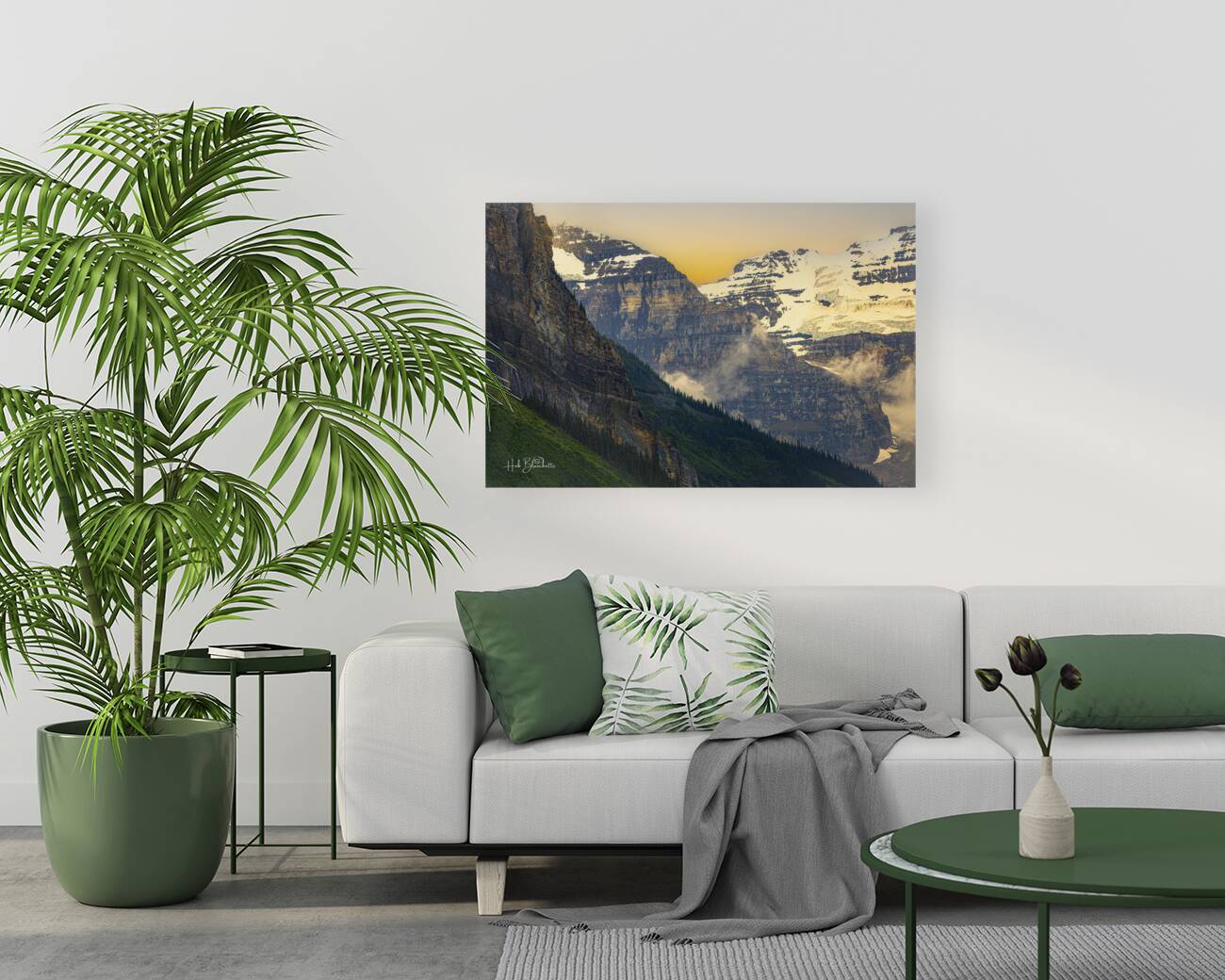 Depth Of Contrast Lake Louise Alberta Canada Reproduction